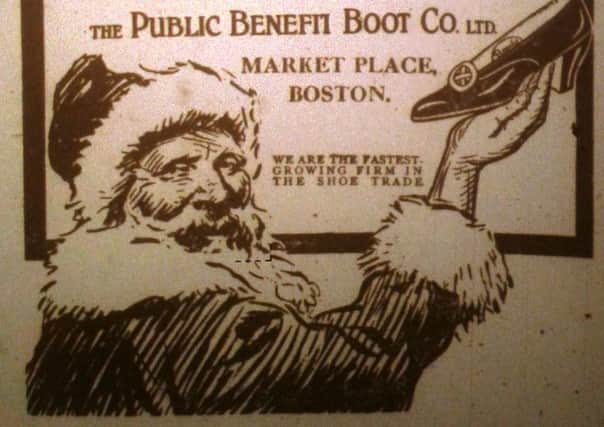 Father Christmas, 'a true patriot' according to an advert in the Standard in 1916.