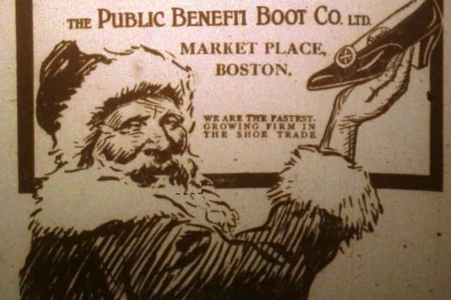 Father Christmas, 'a true patriot' according to an advert in the Standard in 1916.