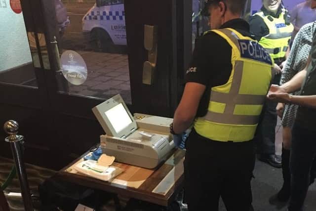 Skegness police during an operation iin local pubs and clubs. Councillors have praised the efforts of officers to keep the town safe. ANL-161219-073042001