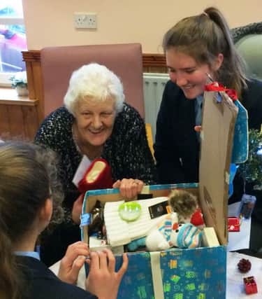 Queen Elizabeth's Grammar School in Alford have been busy making Christmas hampers.
