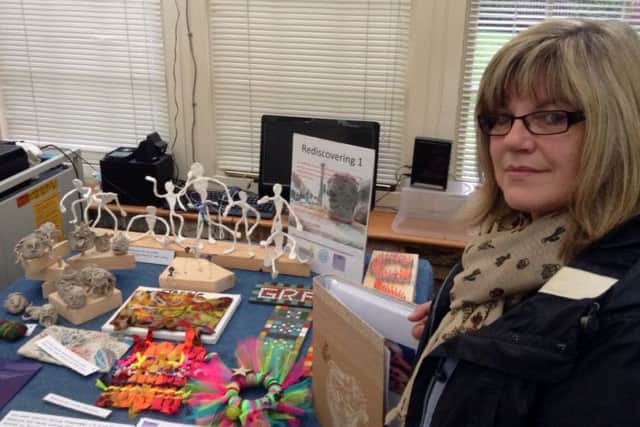 Artist Carol Parker is feeling creative with products from a 22-week long workshop for dementia sufferers and their carers