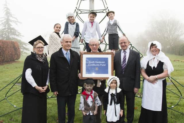 Billingborough Parish Council's celebration of their Community Fund application coincided with the village primary school's Victorian day earlier this month. EMN-161219-155248001