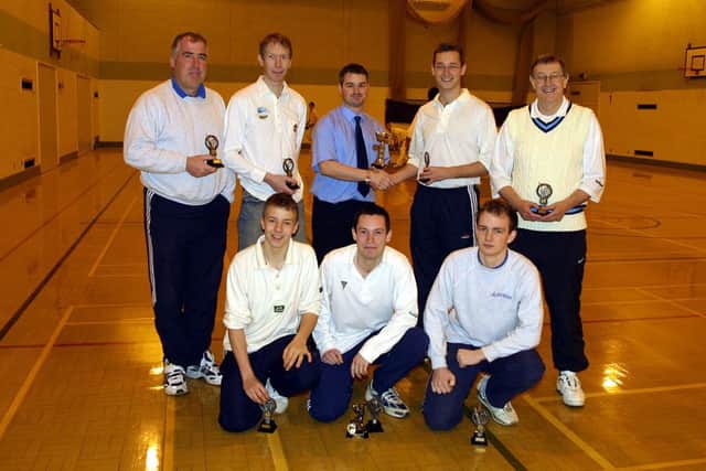 Presentations to Burgh Cricket Club in March 2004.