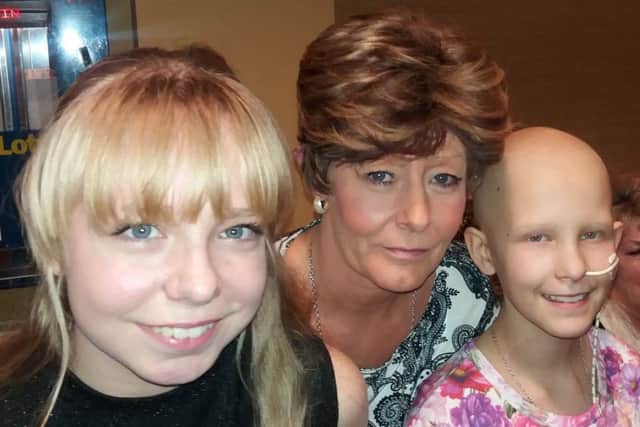 Courtney, mum Gayle, and Ebony.