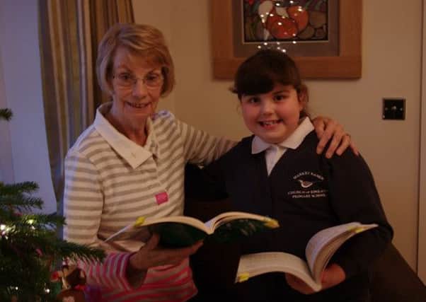 Pam Leigh and her Granddaughter Emily will both be singing in the Choral Societys Christmas Wassail EMN-161216-181036001