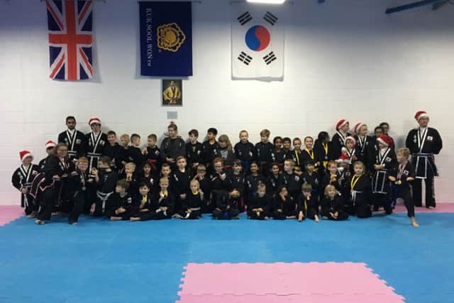 The Kuk Sool Won members.