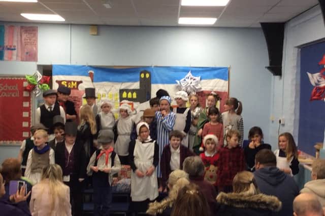 Halton Holegate C of E Primary Schools production of Scrooge. ANL-161219-143103001