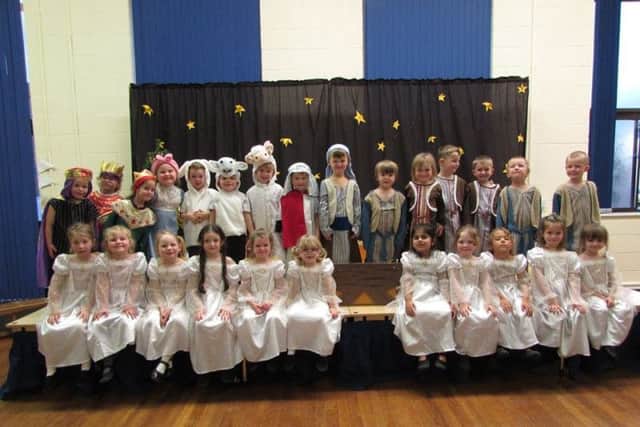 Spilsby Primary Reception Class fairytale nativity. ANL-161219-142204001