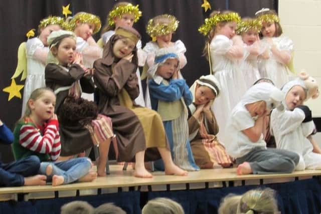 Spilsby Primary Reception Class fairy tale nativity. ANL-161219-142010001