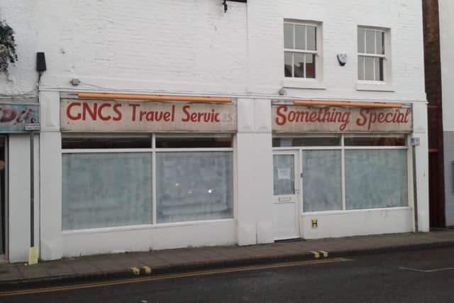 How the former Co-operative Travel branch in West Street, Boston, appears now following its closure.