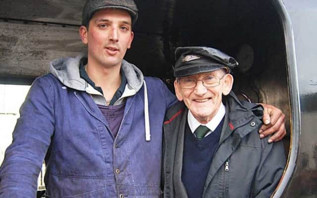 Tom Jones (23) from Alford with his grandfather Tony Jones, one of the leading lights in the formation of the heritage line.