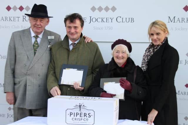 Retiring from the board at Market Rasen Racecourse at the Boxing Day meeting were from the left-Chairman Colin Booth, and Directors Jean Lucas and James Given. Right is General Manager Nadia Powell. Picture: Peter Thompson EMN-161227-101415002