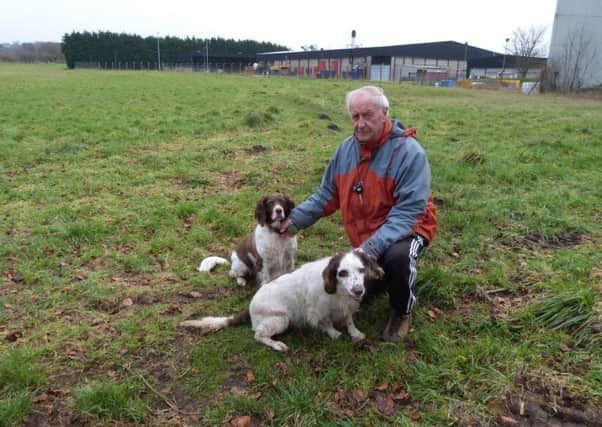 Clive Rudd with his dogs George and Pippa EMN-170601-214139001
