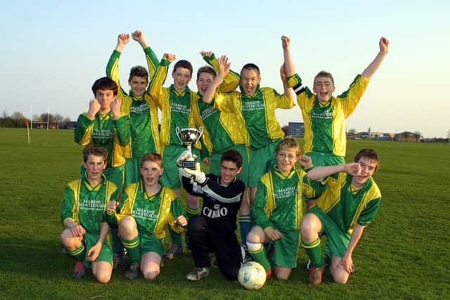 East Coast Juniors under-14 soccer team in April 2004.