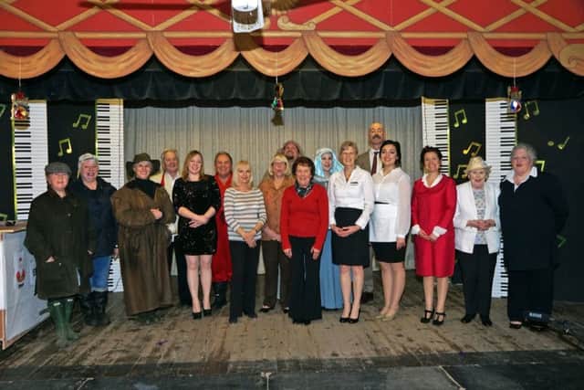 Pictured above are the Tennyson Players cast pictured just after their dress rehearsal.