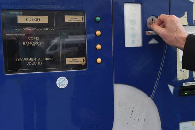 Car park pay machine at Pilgrim Hospital