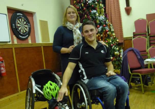Paralympian Jamie Carter and mum Sandra at Binbrook WI EMN-170115-124148001