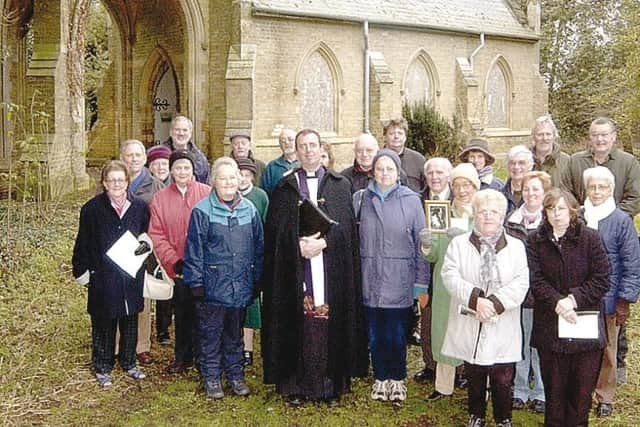 The memorial service in January 2007.