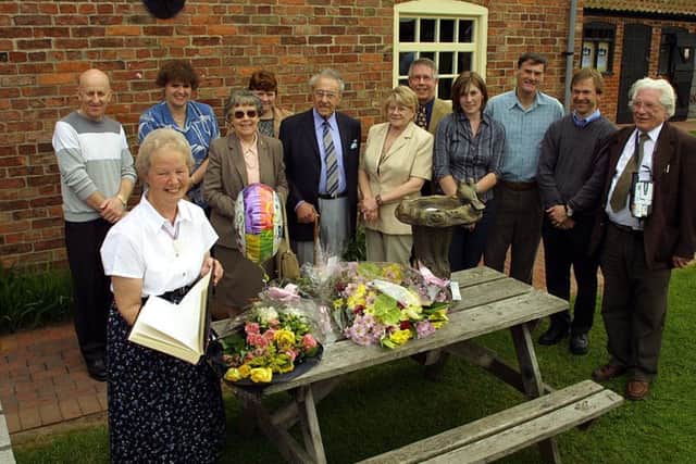Scene from Ruth Walker's farewell in 2004.