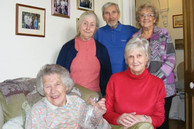 Silk Willoughby Church organist retires aged 91, Winifred Sibley is pictured with, from PCC members: Janet Johnson (churchwarden), Charles Rands, Sue Logan and Helen Leverton. EMN-171101-172504001