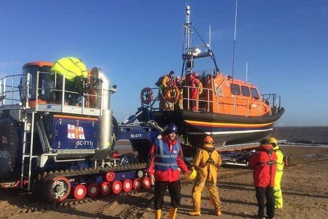 Skegness new all-weather lifeboat, Joel and April Grunnill. Photo: RNLI/Nick Edwards ANL-170123-164645001