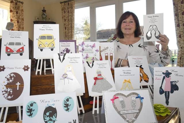 Charity card-maker Anne Marsh, of Orby.