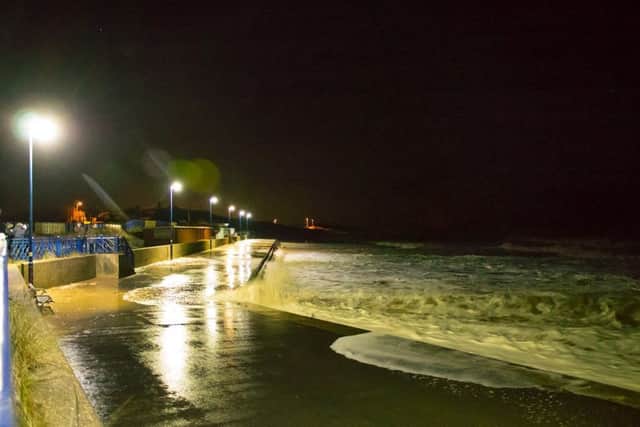 Mablethorpe beach this evening (Friday).