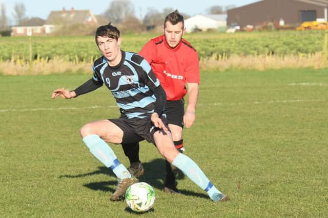 Dom Goddard and Scott Trestrail in action as Leverton beat Coningsby.