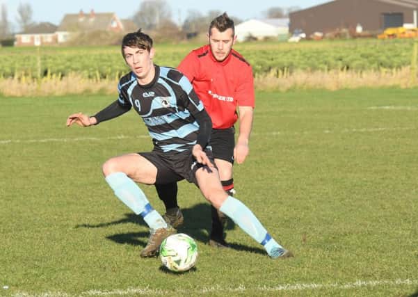 Dom Goddard and Scott Trestrail in action as Leverton beat Coningsby.