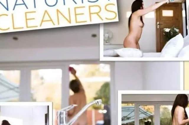 The advert for Naturist Cleaners. Photo: Facebook