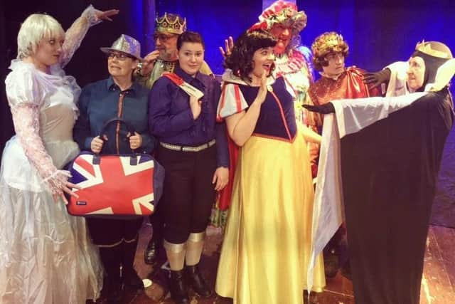 The cast of Snow White are ready to put on a show this weekend. EMN-170118-135310001