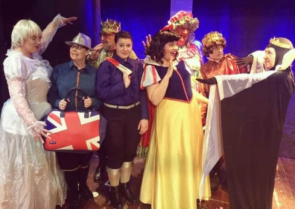 The cast of Snow White are ready to put on a show this weekend. EMN-170118-135310001