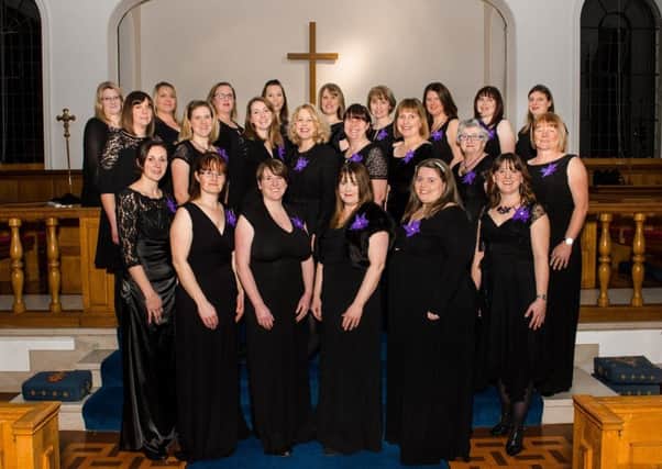 RAF Cranwell Military Wives Choir practicing in St Michael's Church. Photo: Laurence Platfoot EMN-170119-163911001