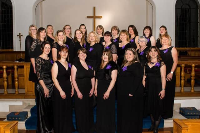RAF Cranwell Military Wives Choir practicing in St Michael's Church. Photo: Laurence Platfoot EMN-170119-163911001
