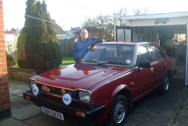 Graham Ruffle with his 1982 Triumph Acclaim.
