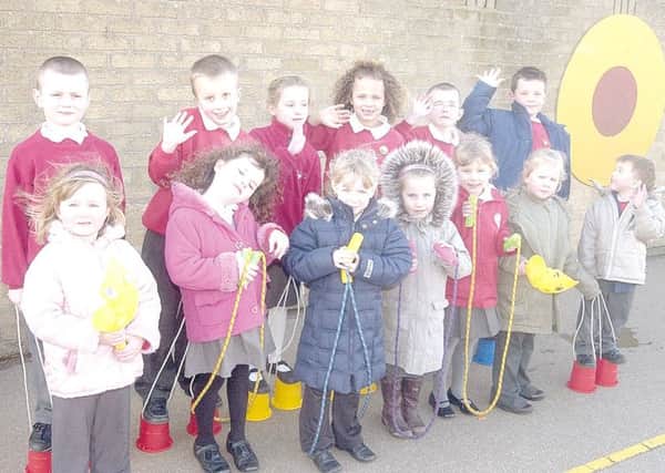 Children at Hawthorn Tree Primary School in February 2007.