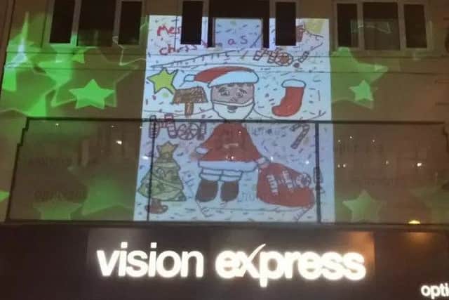 One of the projections used this Christmas.