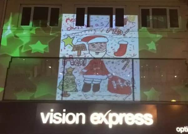 One of the projections used this Christmas.