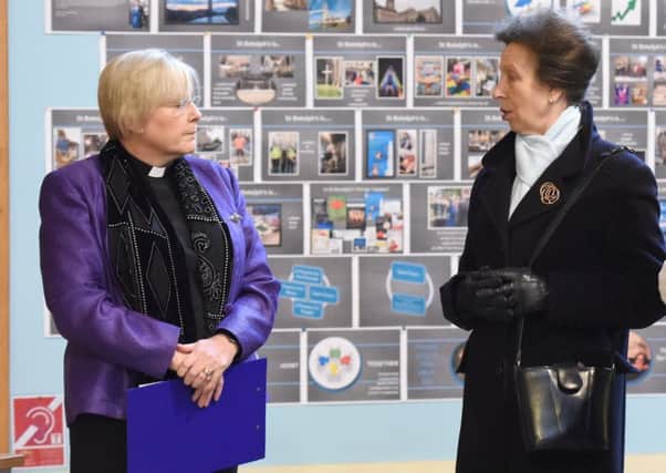 HRH Princess Anne speaks to Alyson Buxton during her visit at the end of last year.