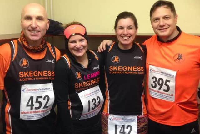 Pictured are Pete, Leanne, Emma and Roberto.