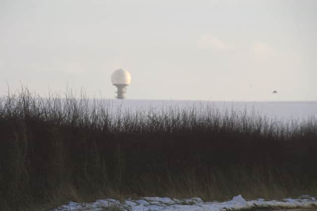 Claxby RadarStation in winter, near the Wold's highest point. EMN-170126-160251001