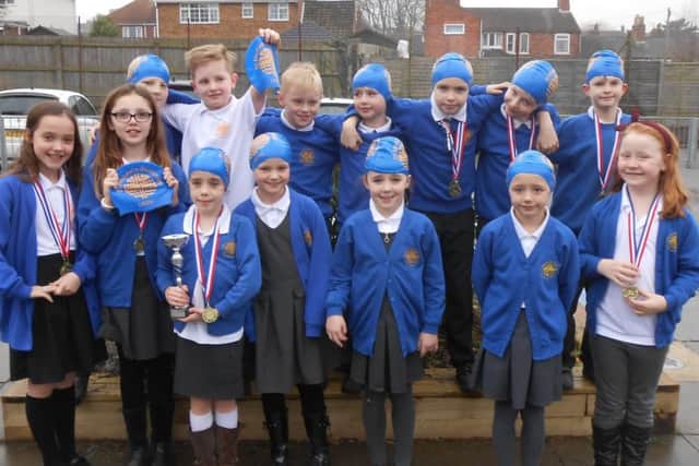 St Michael's Year 3 and 4 swimmers impressively booked their place in the county finals EMN-170126-144918002