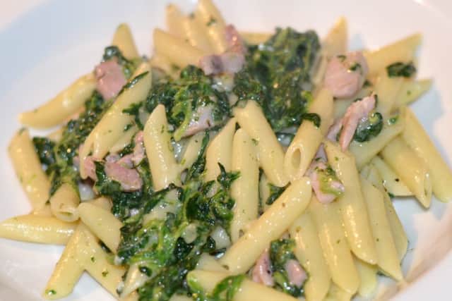 Spinach pasta