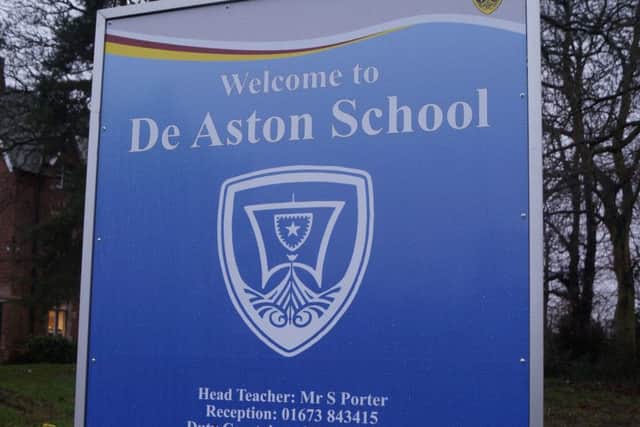 Full of praise: the Ofsted report highly commended De Aston on pupil safeguarding, pupils progress and spiritual,  moral and cultural development EMN-170702-083509001