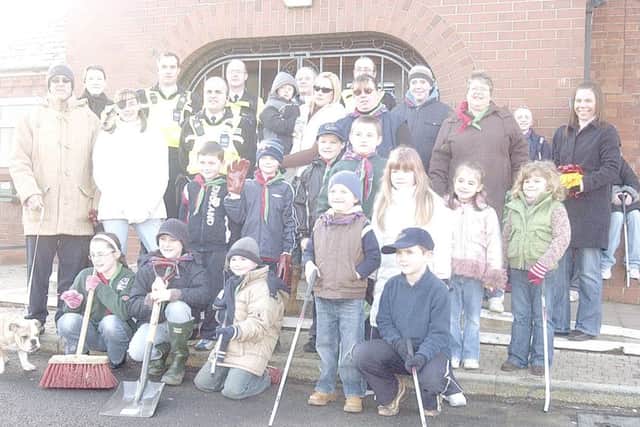 Cleaning up Kirton in early February 2007.