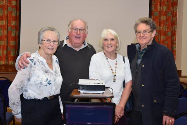 Bob and Ann Buffham, left, with Sue and Russ Millson who assisted at the talk. EMN-171002-072252001