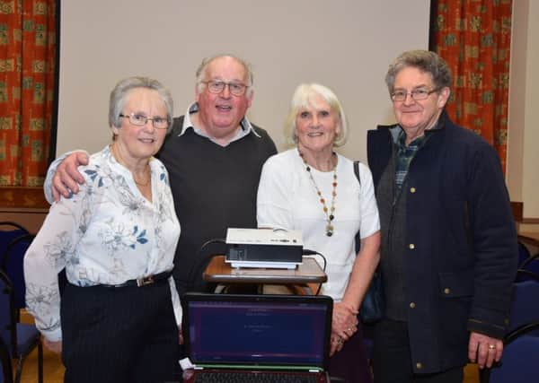Bob and Ann Buffham, left, with Sue and Russ Millson who assisted at the talk. EMN-171002-072252001