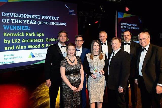 ClubSpa@Kenwick in Louth proudly collected the Development Project of the Year Award recently at the Lincolnshire Construction & Property Awards 2017.