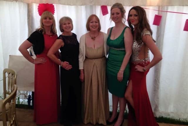 The five family members at last year's YOLO ball which they organised for Arthritis Research. EMN-170602-132807001