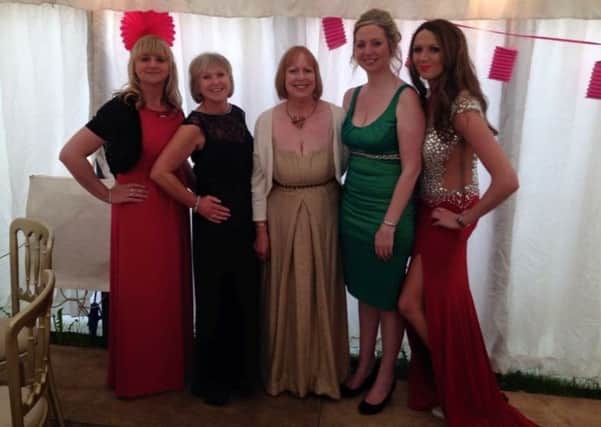 The five family members at last year's YOLO ball which they organised for Arthritis Research. EMN-170602-132807001